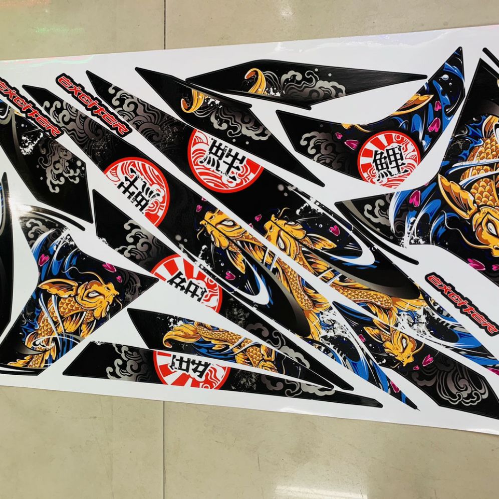 [HCM]Tem xe cá chép hóa rồng Exciter 150 cao cấp