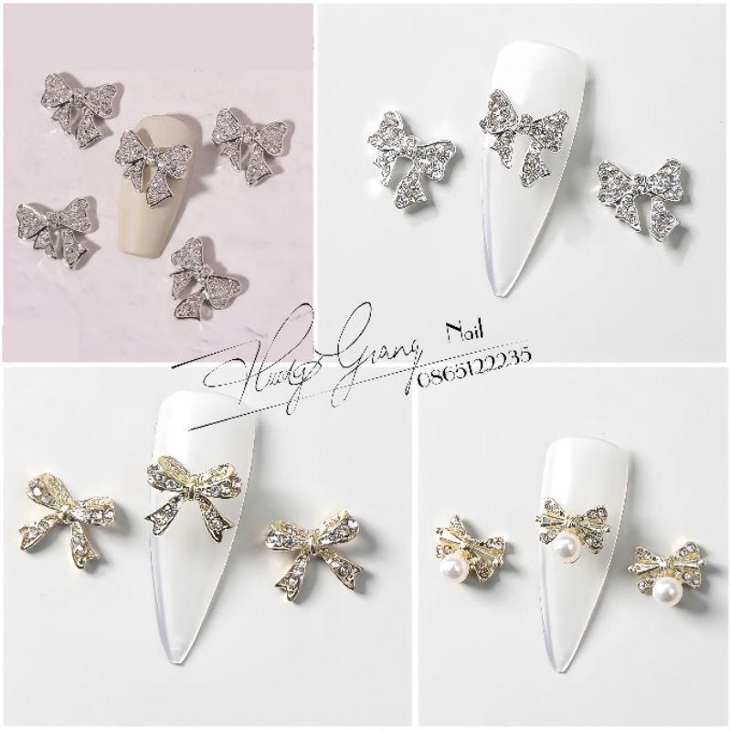 charm nail - charm đính móng- charm đá( nơ)