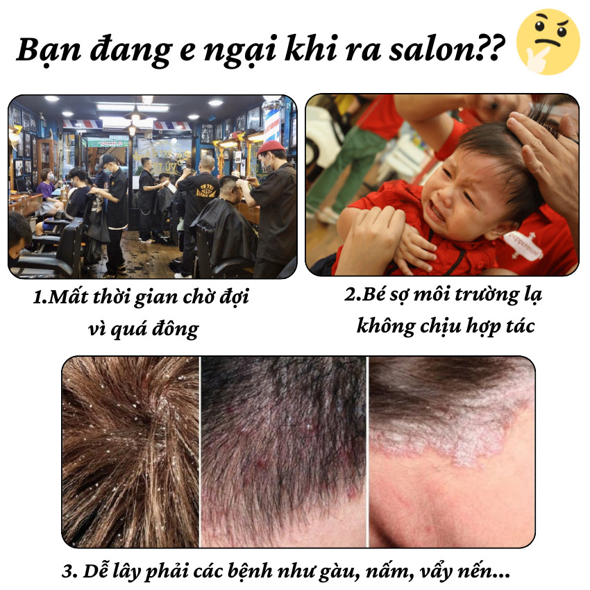 Tông đơ cắt tóc không dây chuyên nghiệp Kemei 1995 Tăng Đơ Hớt Tóc, Máy Cắt Tóc Chuyên Nghiệp Gia Đình,Trẻ Em, màn LCD, chống rung, chống ồn