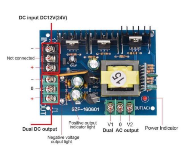 Mạch nguồn đơn sang đôi dòng cao 150w