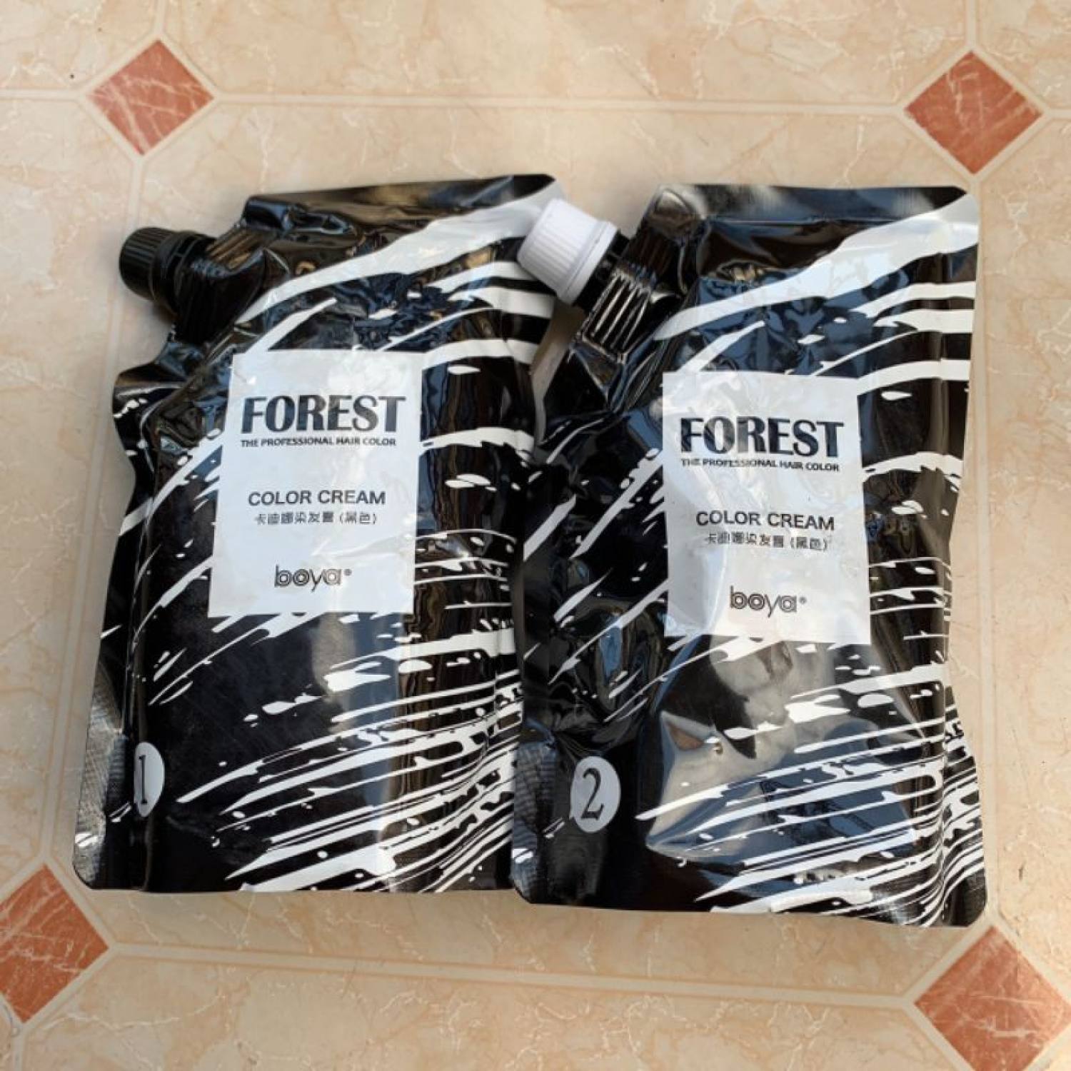 thuốᴄ nhuộm đen tóc phủ bạc cao cấp Forest 500mlx2