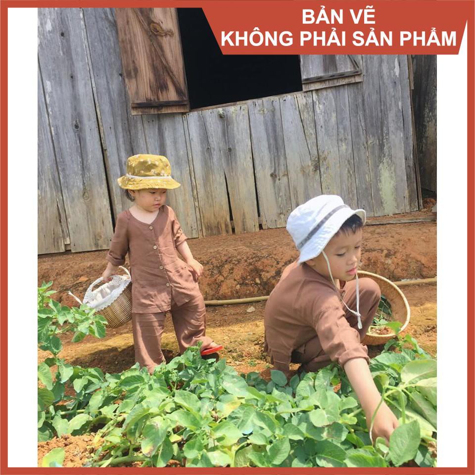Rập giấy bộ bà ba bé trai mã B36 (BẢN VẼ)