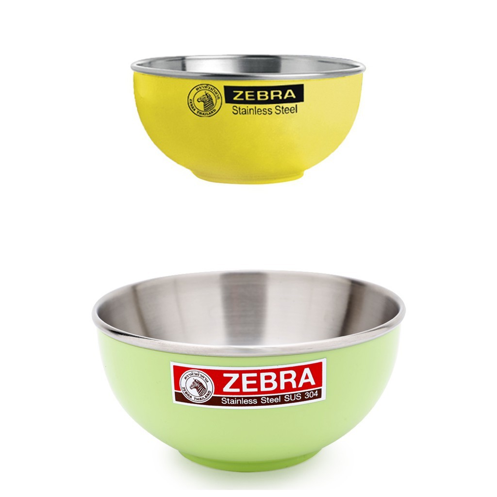 CHÉN INOX ZEBRA HAI LỚP 11CM - 124002