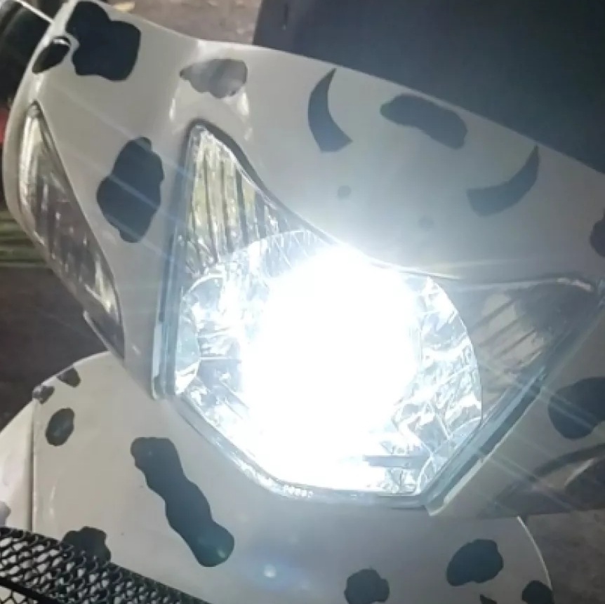 Đèn pha 6 Led lắp cho xe Wave Anpha, Cá, RS, S thái