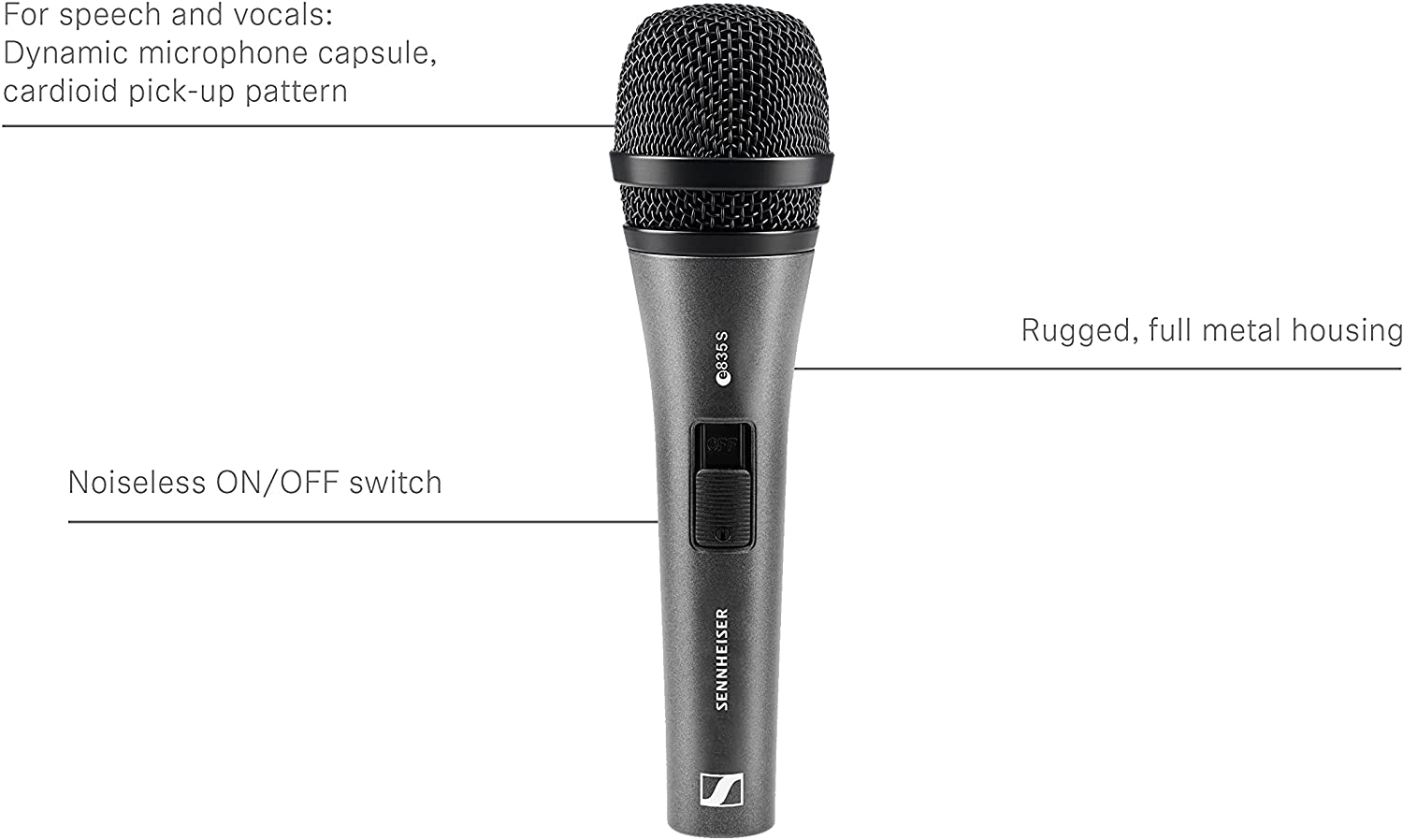 Micro Sennheiser E835S huyền thoại vocal (made in Germany)