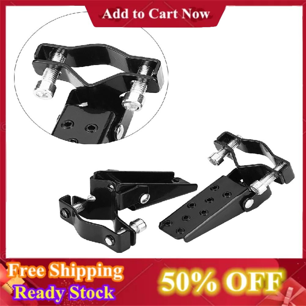 Black Stylish Metal Motorcycle Motorbike Frame Foot Pegs