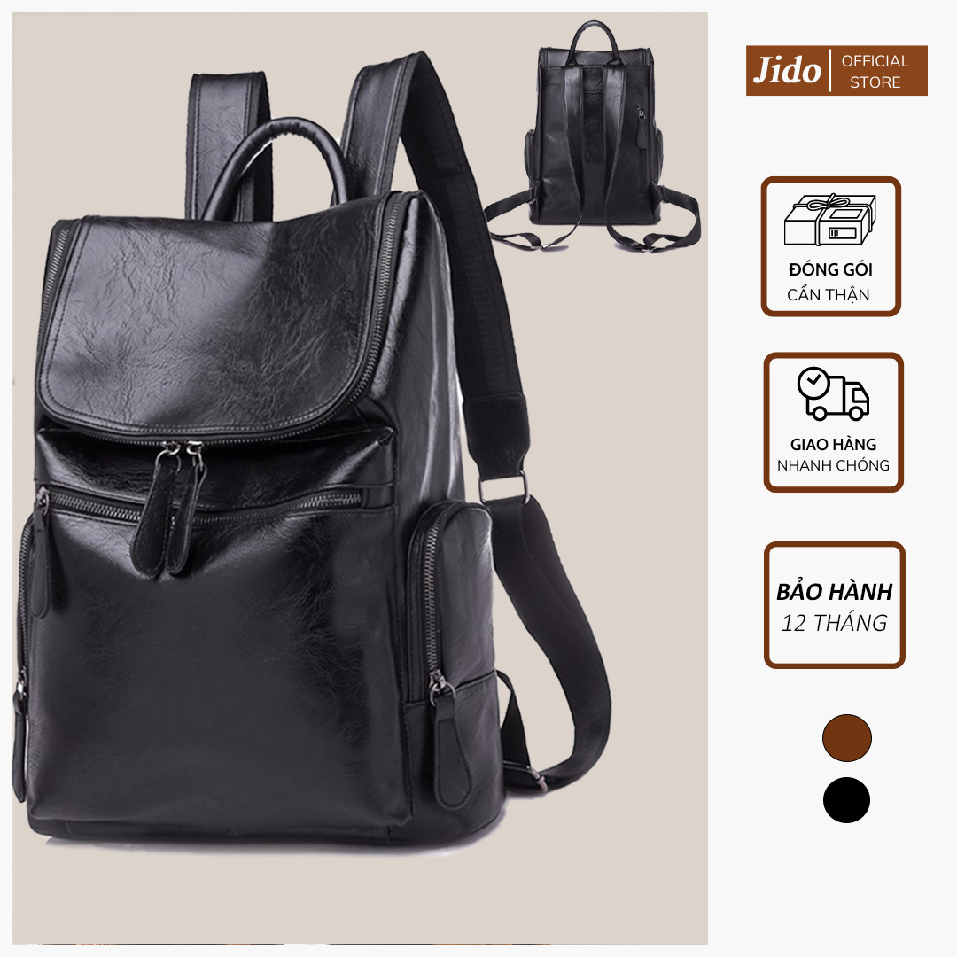 HOÀN TIỀN 15% - Balo đi học nam nữ ulzzang đựng Laptop Loang cho học sinh style Hàn Quốc unisex Vintage Bag BL01 Bảo Hành 12 Tháng - Jido Store - Chuyên Đồ Da Thật