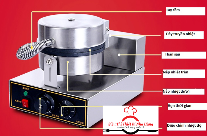 MÁY LÀM BÁNH WAFFLE ĐÔI CAO CẤP