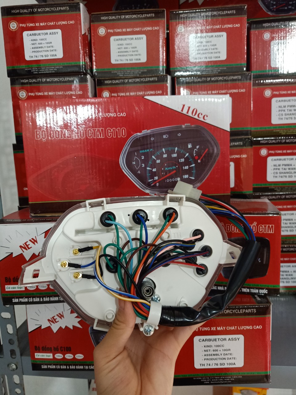 Đồng Hồ Công Tơ Mét (báo tốc độ) lắp xe Honda Wave