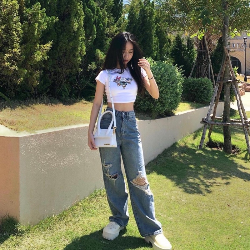 Áo Croptop the powerpuff girls