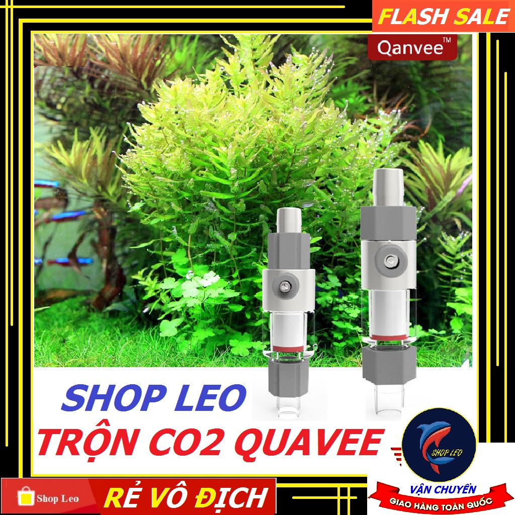 [Hoàn Tiền 10%]Trộn CO2 Qanvee - bộ trộn Co2 nhỏ gọn - Hiệu quả cho bể thủy sinh - trộn khí Co2 - phụ kiện thủy sinh - shopleo