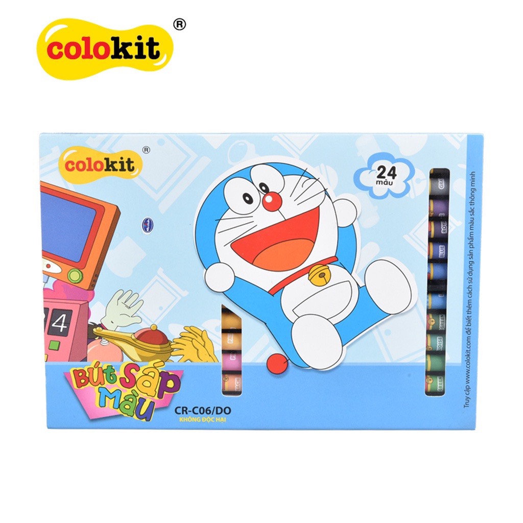 Bút Sáp màu Thiên Long Doraemon CR-C06/DO- 24 màu