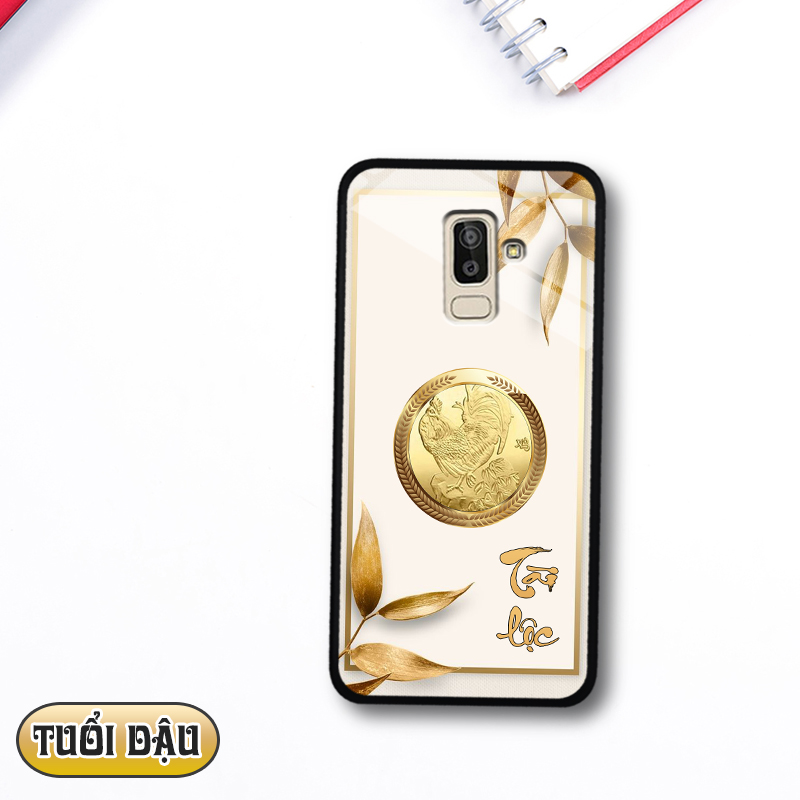 Ốp lưng kính 12 con giáp cho Samsung Galaxy J8