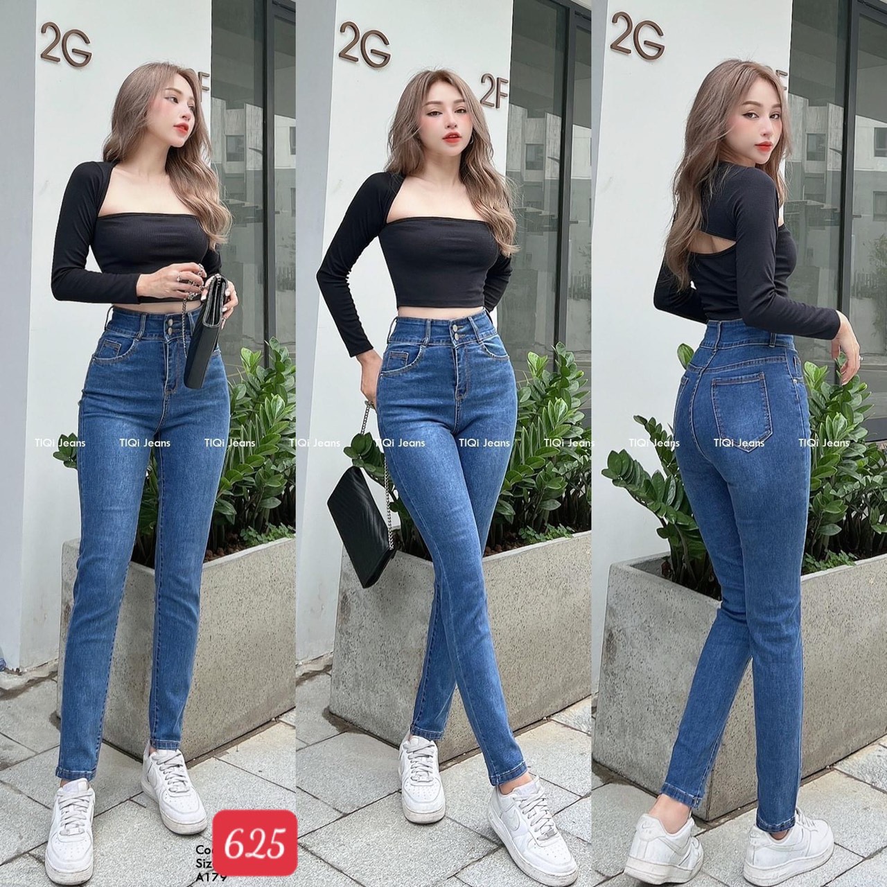 [HCM]QUẦN JEAN NỮ THỜI TRANG CAO CẤP FORM ÔM CHUẨN - LƯNG CAO MẪU MỚI ALANAFASHION - QJNU2003-MS405
