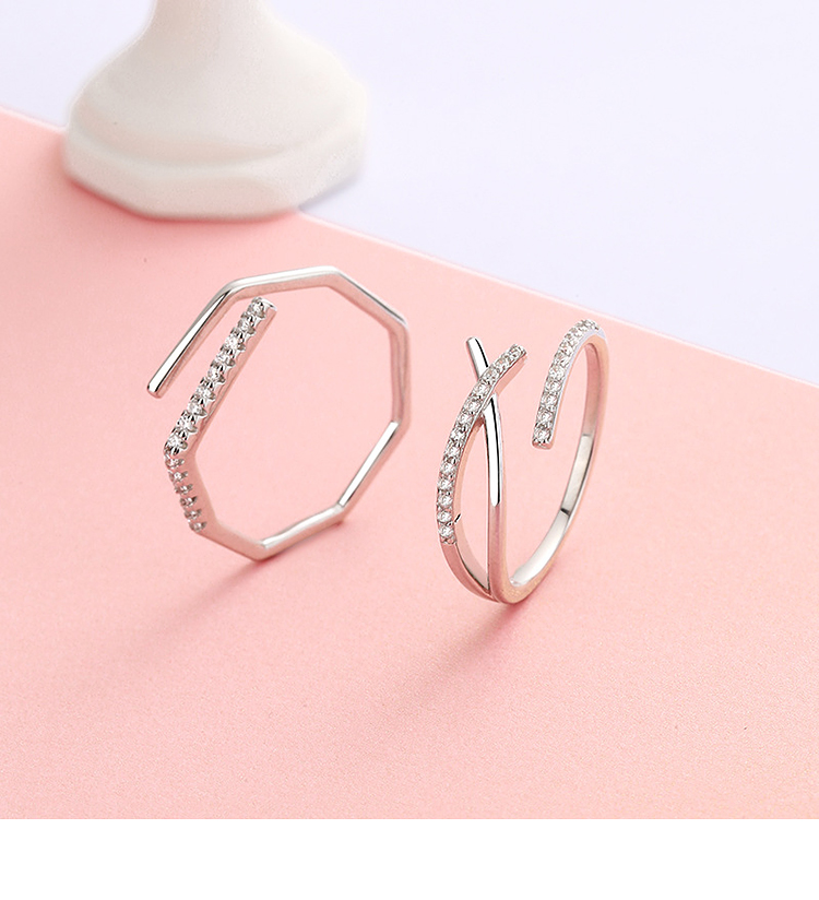 Nhẫn bạc ý dạng hở DaLiA Jewelry cá tính