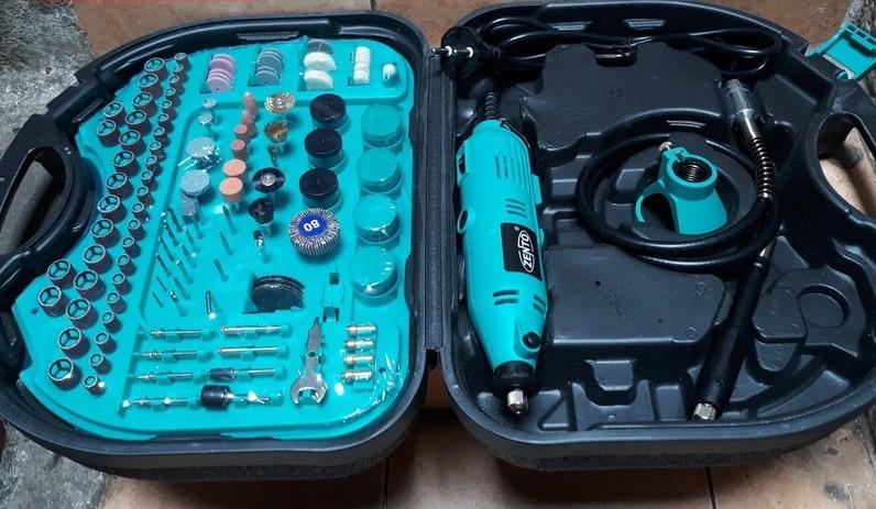 Máy khoan, mài, khắc mini đa năng 252 chi tiết JS10B