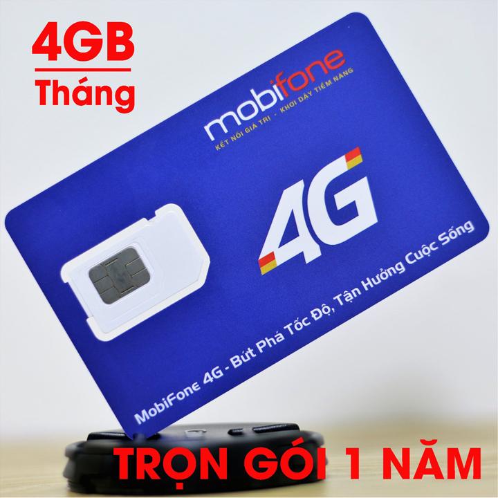 Sim 4G trọn gói 1 năm không nạp tiền Mobifone MDT250A tặng ngay 4Gb/tháng x 12 tháng - Bảo hành 1 ĐỔI 1 từ MƯỜNG THANH ROYAL
