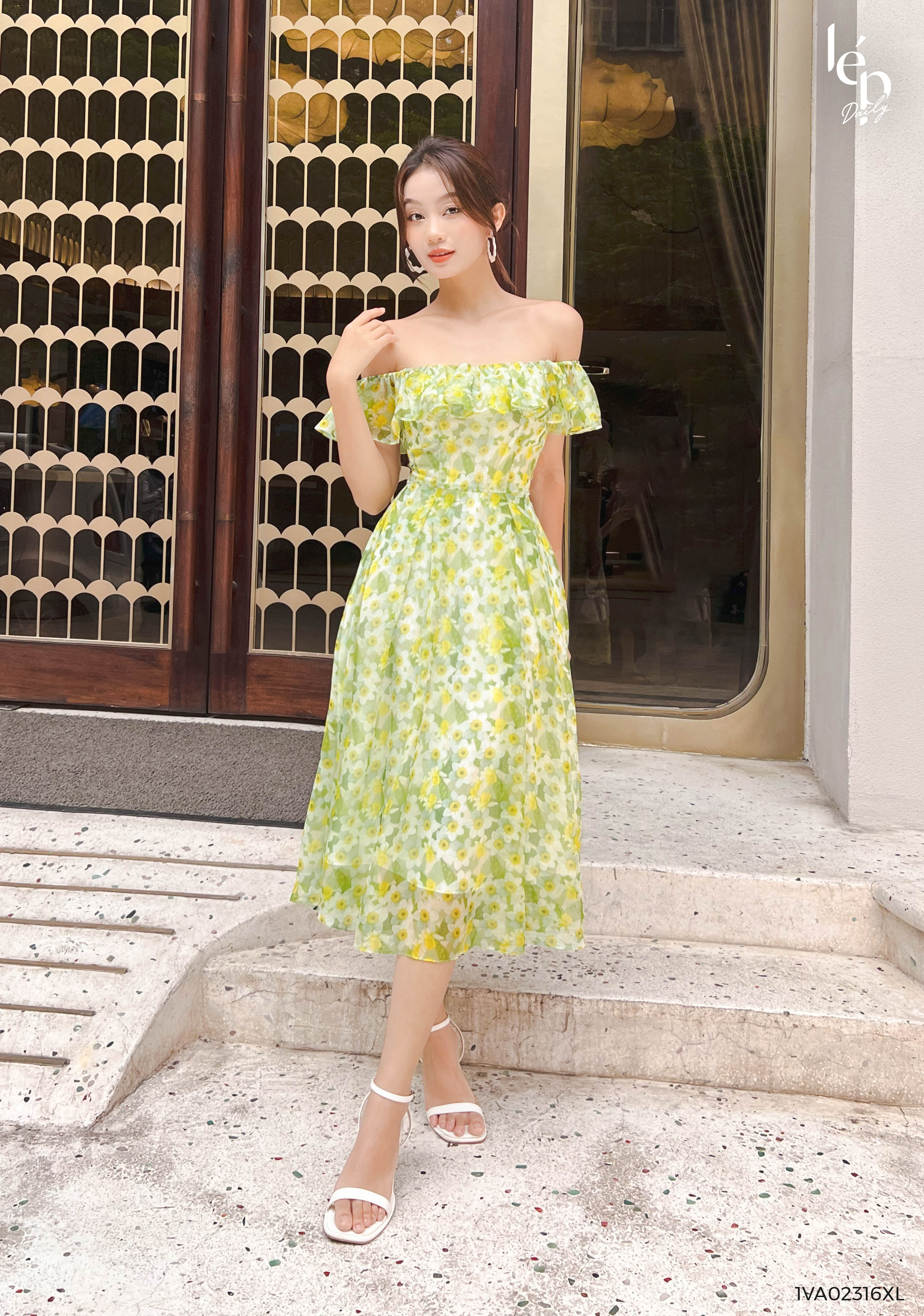 BJN32826 - Chân váy dạo phố vải tơ dáng A phối bèo nhiều lớp tạo kiểu –  Thời trang Pantio