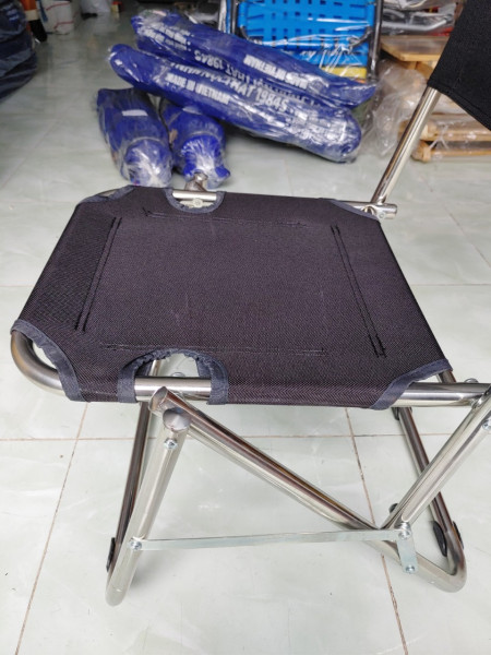 Ghế xếp inox Phi 19 cao 86 cm