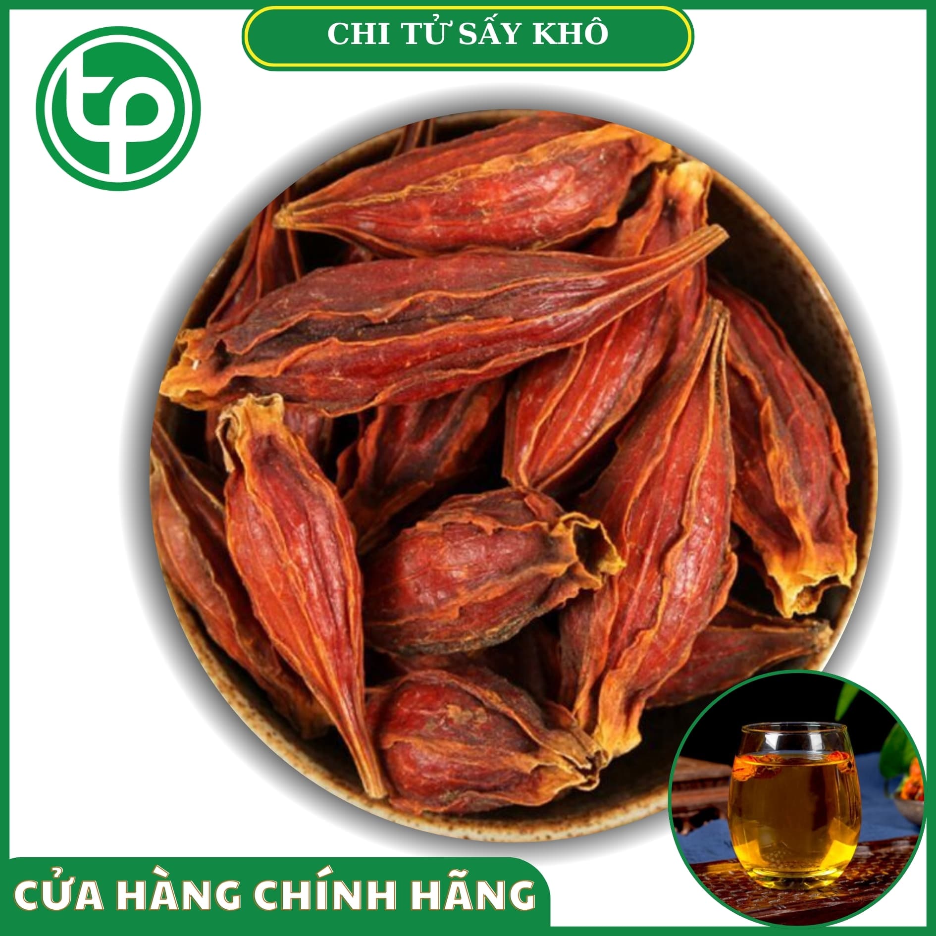 Quả dành dành (chi tử) khô 100g - Tấn Phát