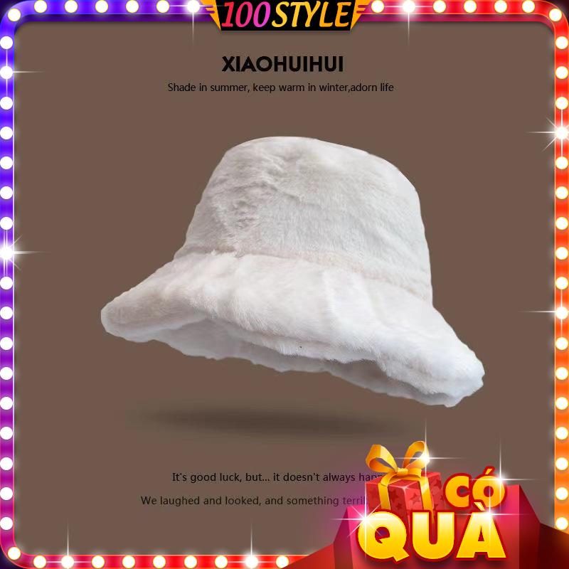 Hat brim feather flower-shaped quality thick warm lovely-100style
