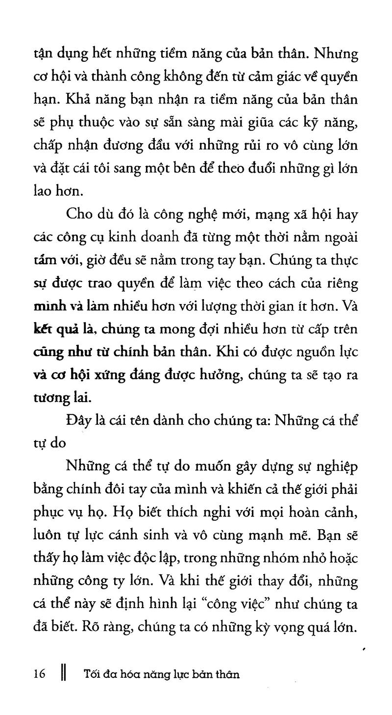 Tối đa hóa năng lực bản thân