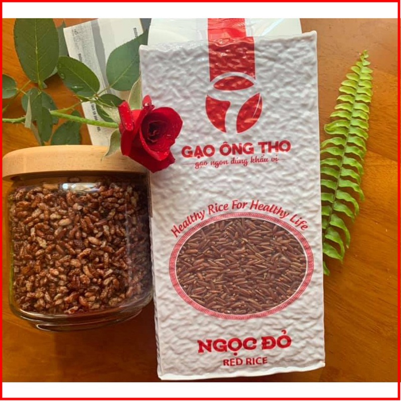 Gạo lứt đỏ huyết rồng ông thọ gói 1kg - nmol