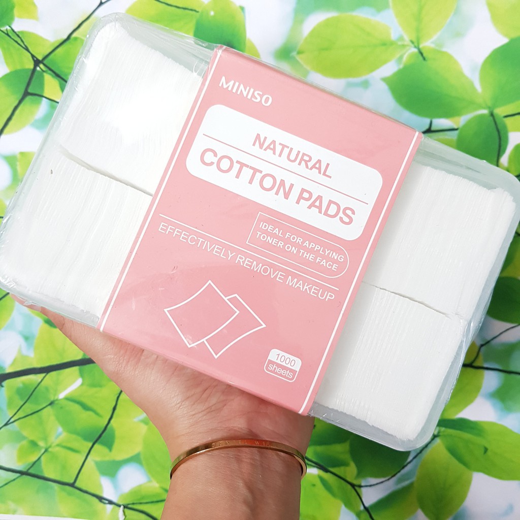 Bông tẩy trang MINISO Nhật Bản 1000 miếng
