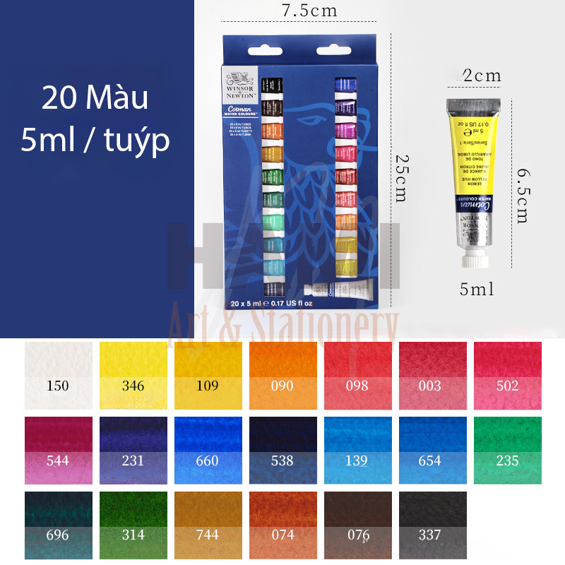 Màu Nước Winsor Newton Cotman Tuýp 5ml