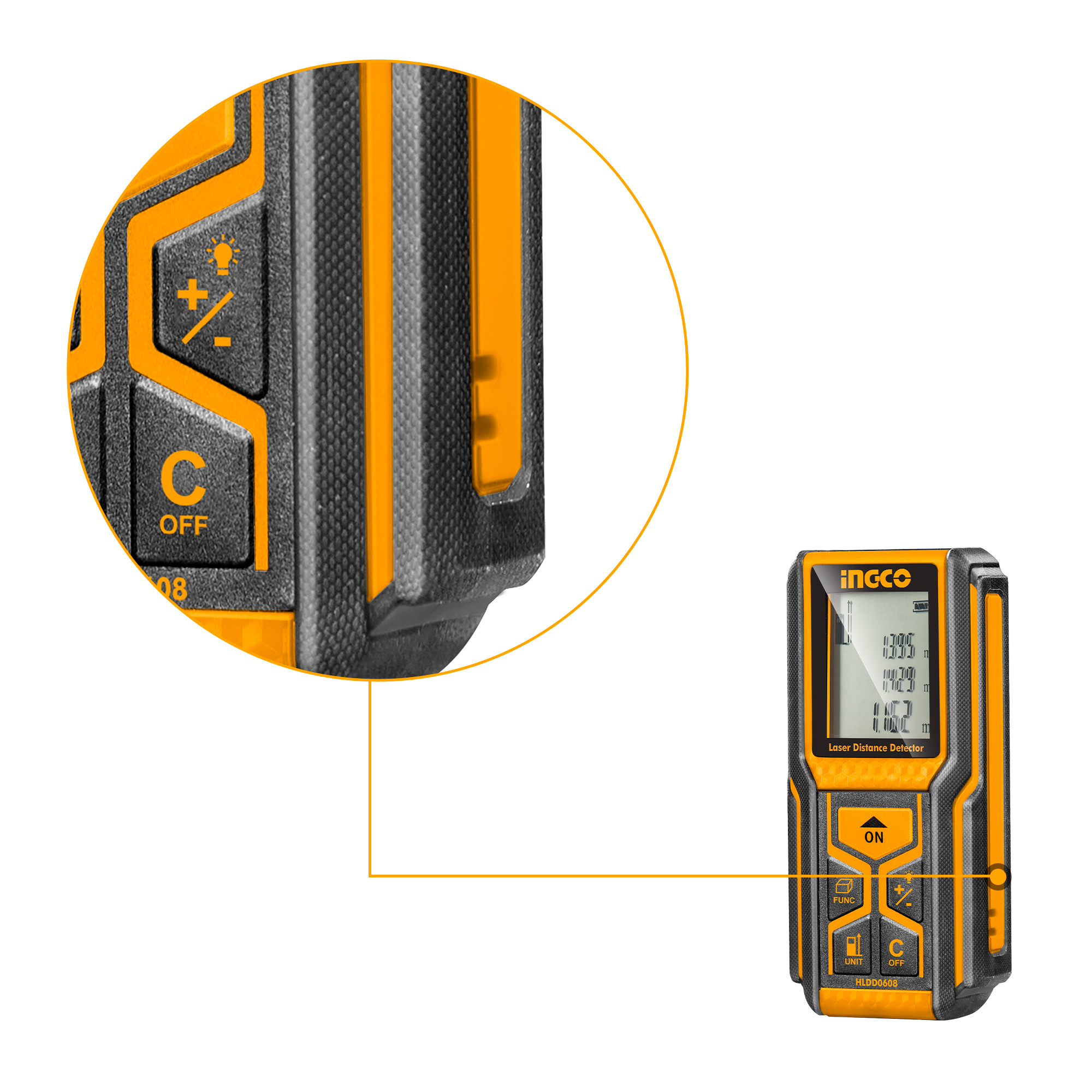 Thướt đo khoảng cách laser INGCO HLDD0608