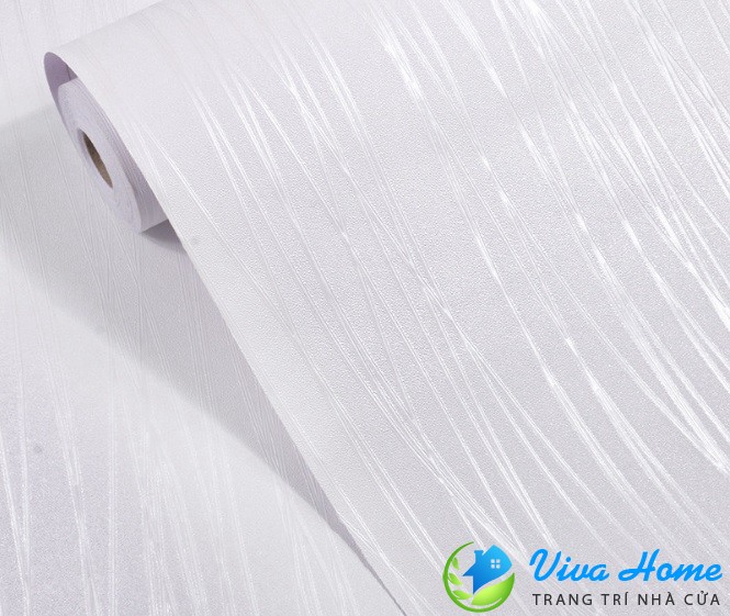 10m GIẤY DÁN TƯỜNG VÂN CHỈ TRẮNG - CÓ SẴN KEO, KHỔ 45cm - GIẤY DÁN TƯỜNG PHÒNG KHÁCH, PHÒNG NGỦ