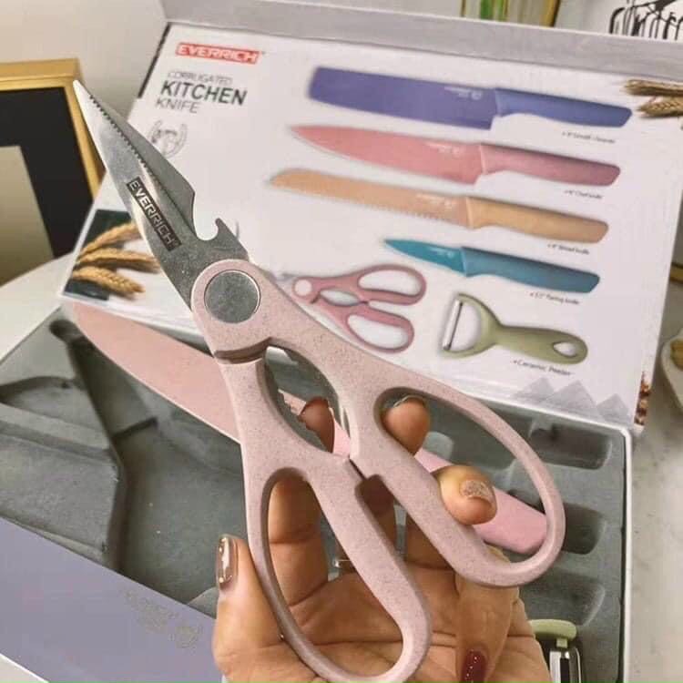 bộ dao kéo lúa mạch 6 món