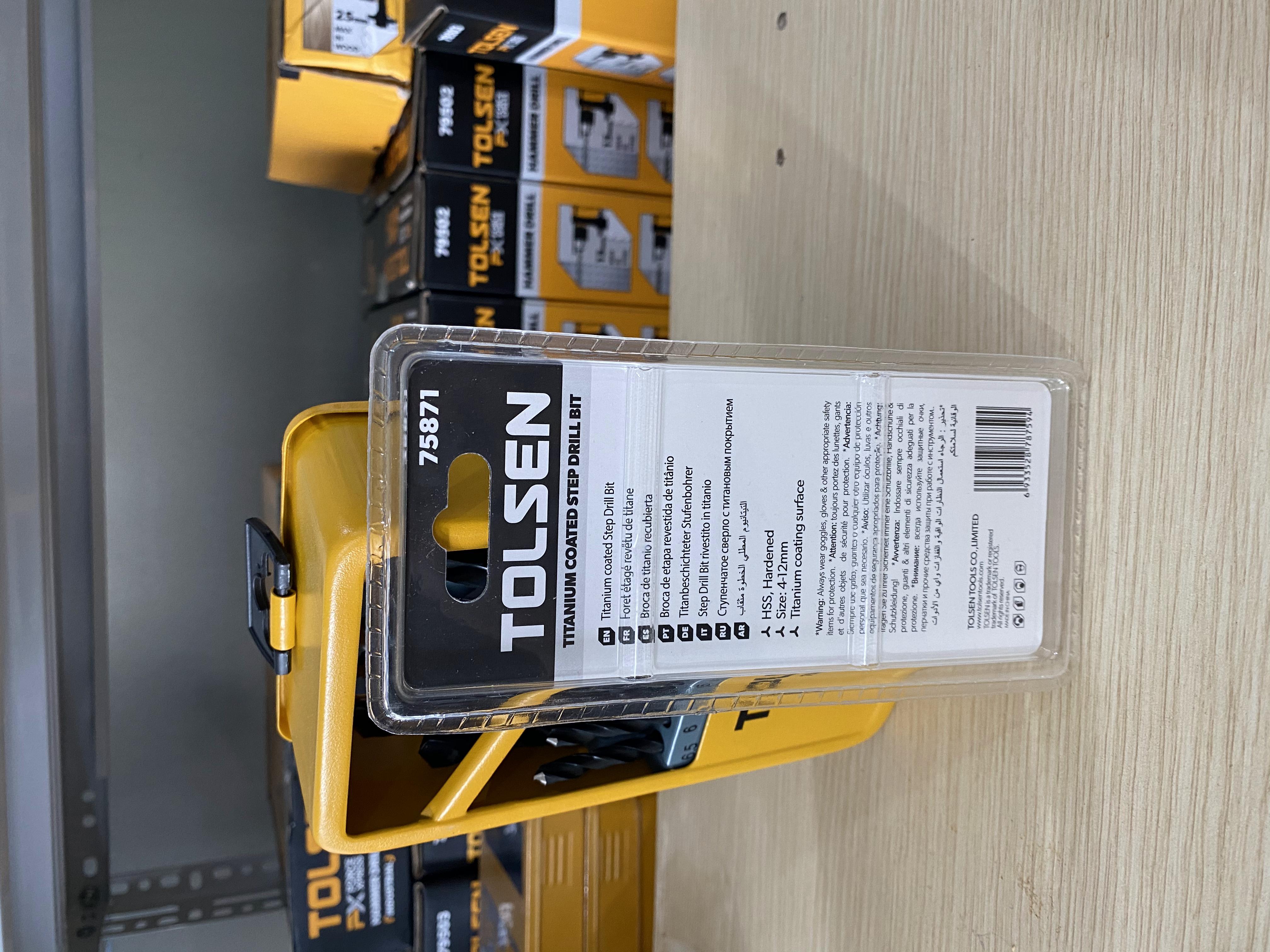 Mũi khoan tháp (4-12mm) phủ TITAN TOLSEN 75871