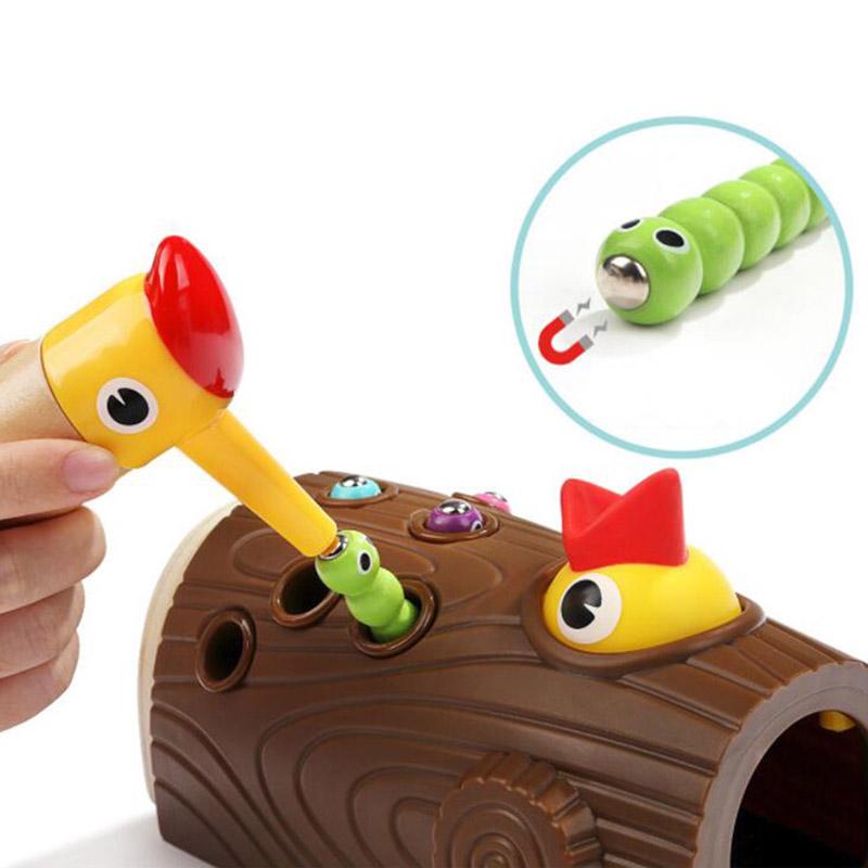 Wooden Crocodile Puzzle Toy Baby Kid Hand Eye Coordination Learning Games Pre School Young Children Toys Toys Games