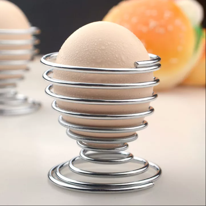 Ly ăn hột vịt lộn vòng xoắn chất liệu inox