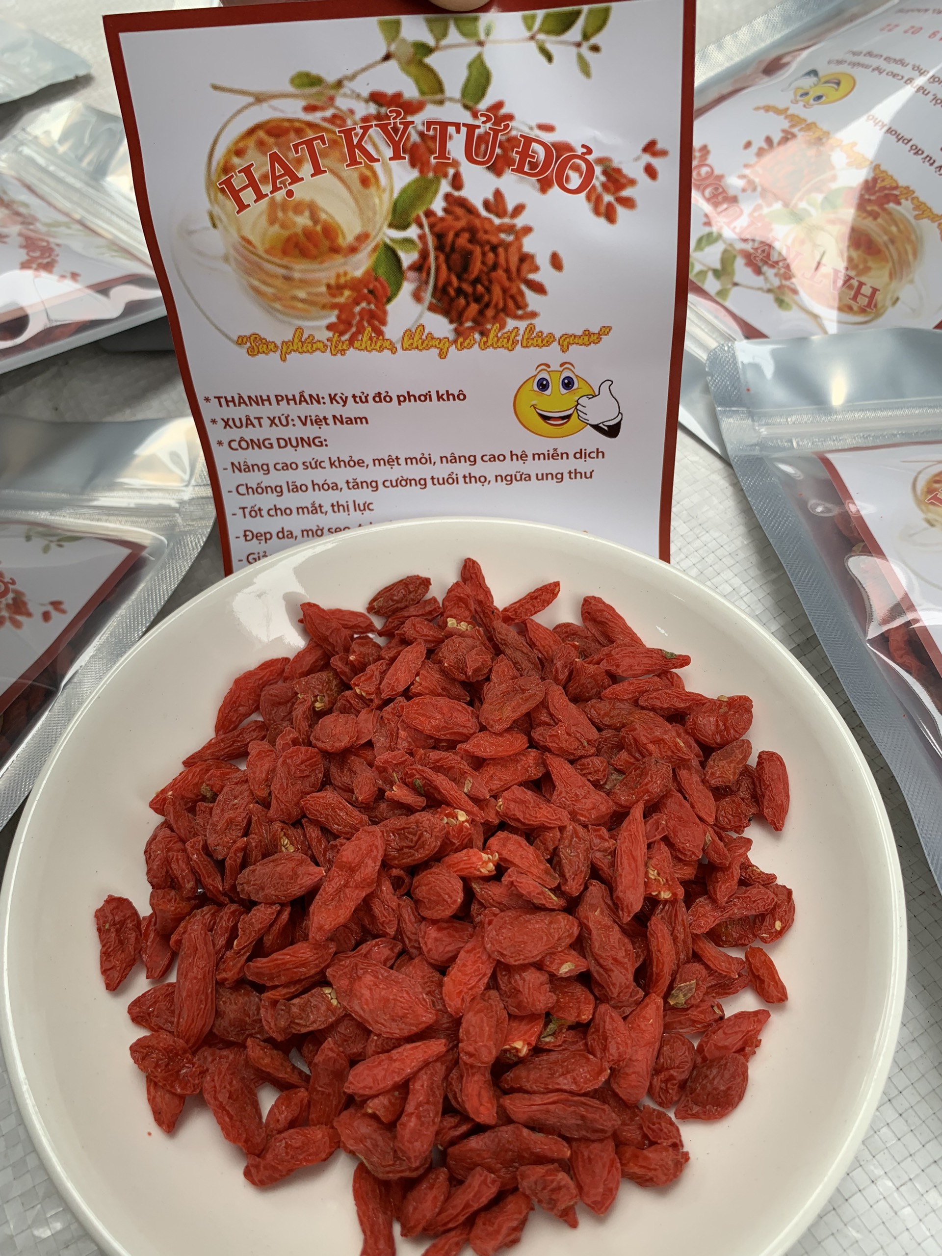 (500g)Hạt kỳ tử đỏ kỷ tử kì tử đỏ hạt to đều hàng loại 1 khô ngon ngọt chất lượng