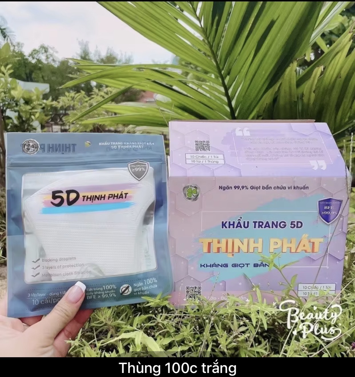Thùng100 chiếc Khẩu trang 5D Mask Thịnh Phát 10 túi kháng khuẩn 10 chiếc/túi