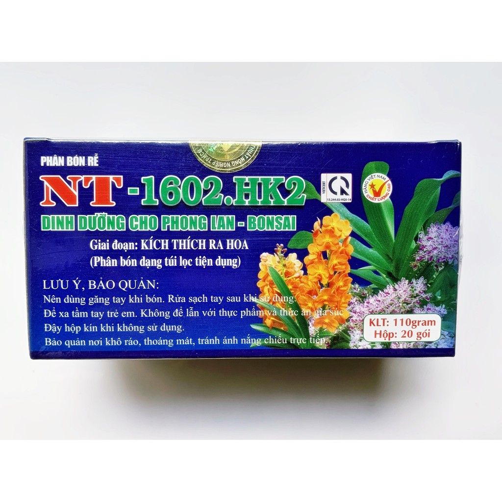 NT 1602 HK2-pack 20 small bags slow release root fertilizer for orchid and flowers decoration