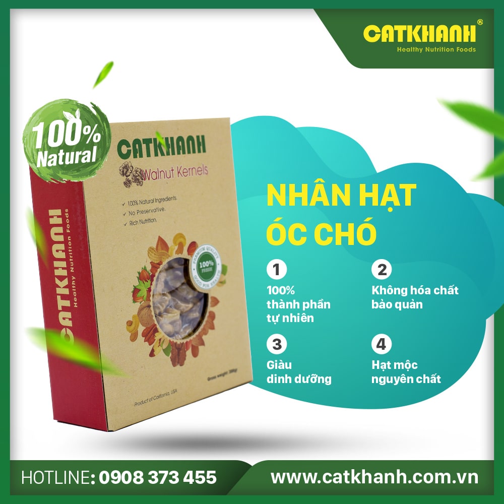 Nhân quả óc chó Cát Khánh 200g