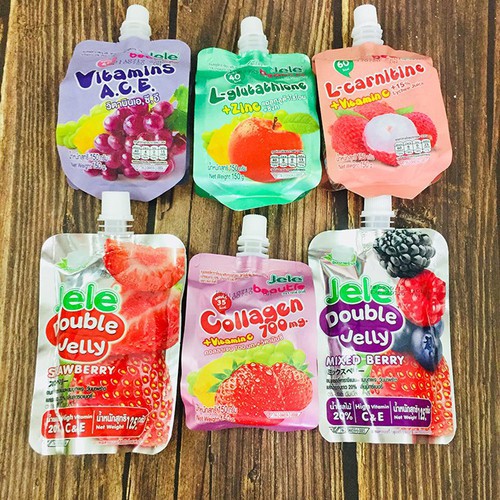 Combo 36 gói thạch trái cây jele đủ vị Thái Lan