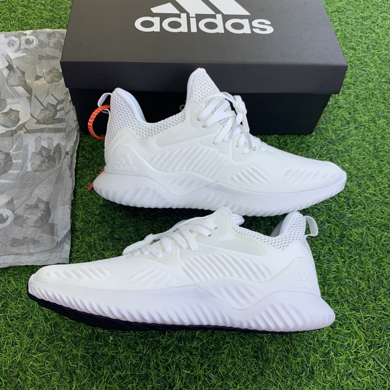 [VIDEO ẢNH+HỘP BẢO VỆ GIÀY] giầy thể thao Alphabounce beyond white trắng thời trang nam nữ