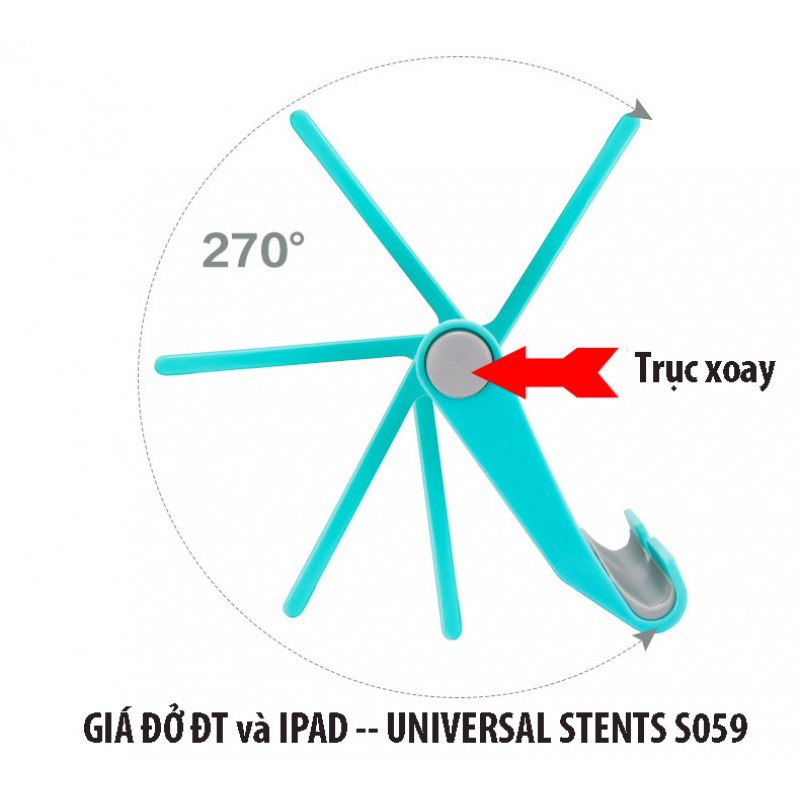 [HCM]GIÁ ĐỠ ĐIỆN THOẠI VÀ IPAD UNIVERSAL STENTS S059
