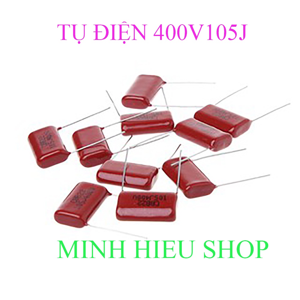 Tụ cbb22 105j 400v 1uf ,p=20mm mới đét xin xò