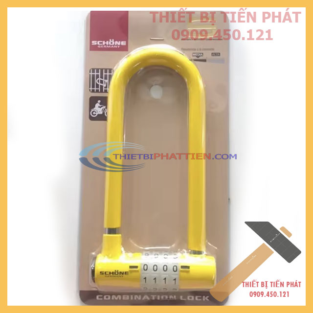 Ổ khóa số chọn schone gremany dạ quang sc-803 càng dài 140mm tháo rời được, đổi mật khẩu tùy ý