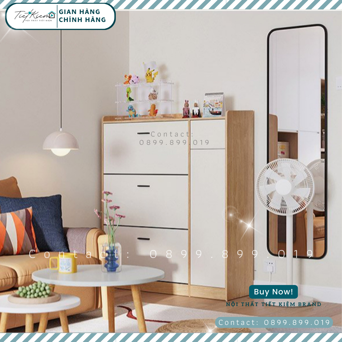 Tủ để giày đẹp thông minh KG15