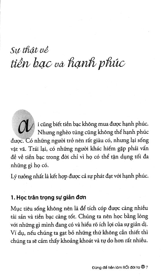 Fahasa - Đừng Để Tiền Làm Rối Đời Ta
