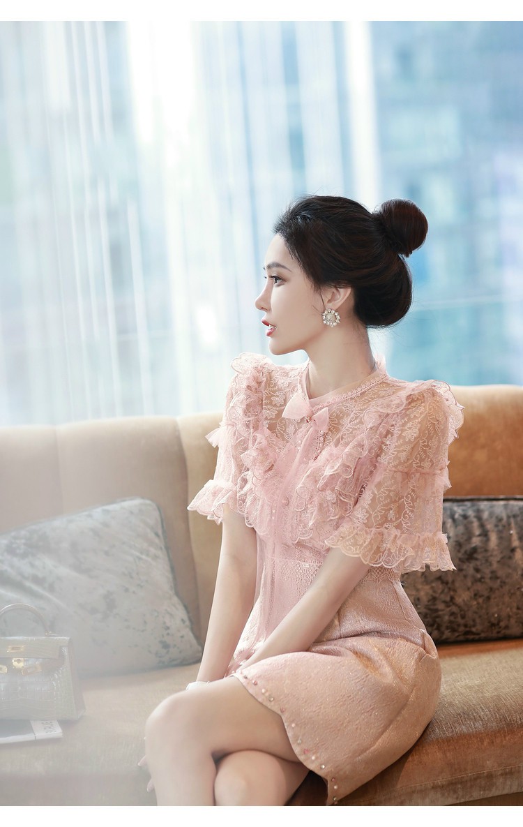 ĐẦM Lady REN PHỐI GẤM CAO CẤP và Sang Chảnh