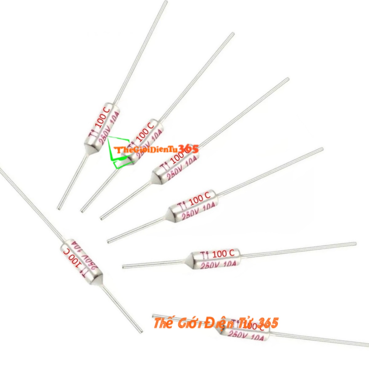 Bộ 5 Cầu Chì Nhiệt Độ 10A 250V