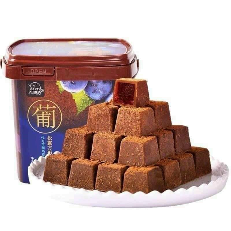 Socola tươi nhân kẹo dẻo trái cây yumi 158gr
