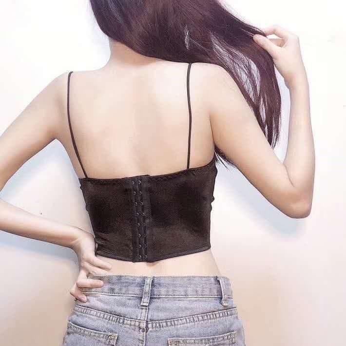 ÁO BRA LỤA PHI BÓNG 8 NẤC CÀI SEXY